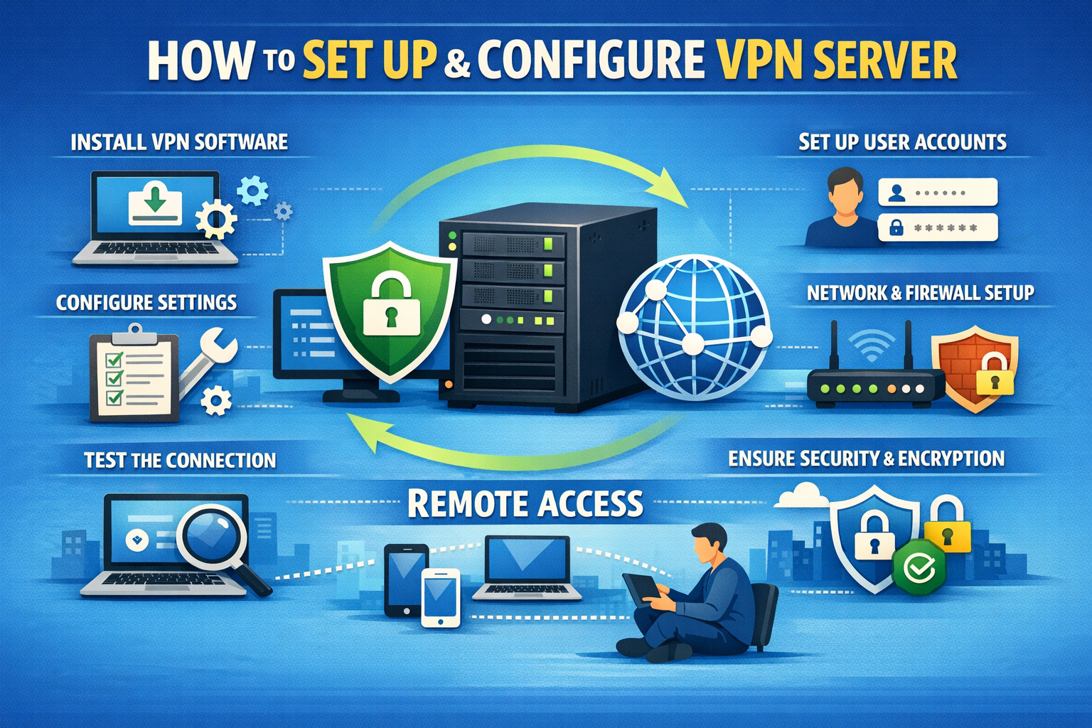 CÁCH CÀI ĐẶT VÀ CẤU HÌNH VPN SERVER