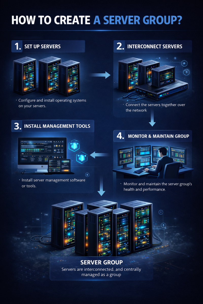 Tạo nhóm máy chủ thế nào? Hướng dẫn chi tiết cho người mới