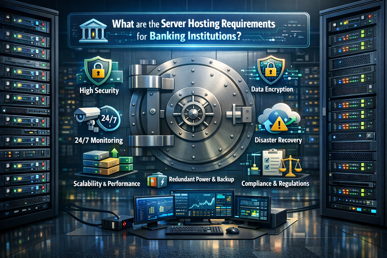 Các yêu cầu về chỗ đặt máy chủ của các khối ngân hàng ?