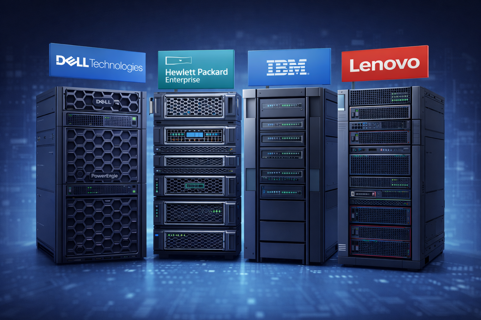các hãng máy chủ nổi tiếng cho doanh nghiệp 
