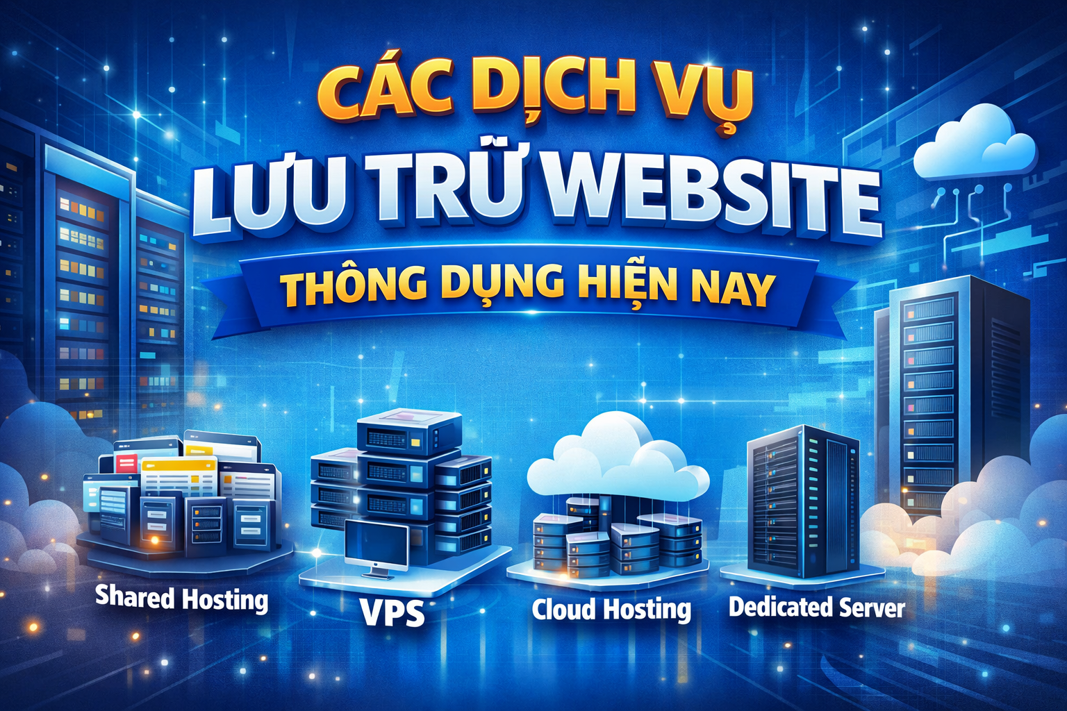 CÁC DỊCH VỤ LƯU TRỮ WEBSITE THÔNG DỤNG HIỆN NAY
