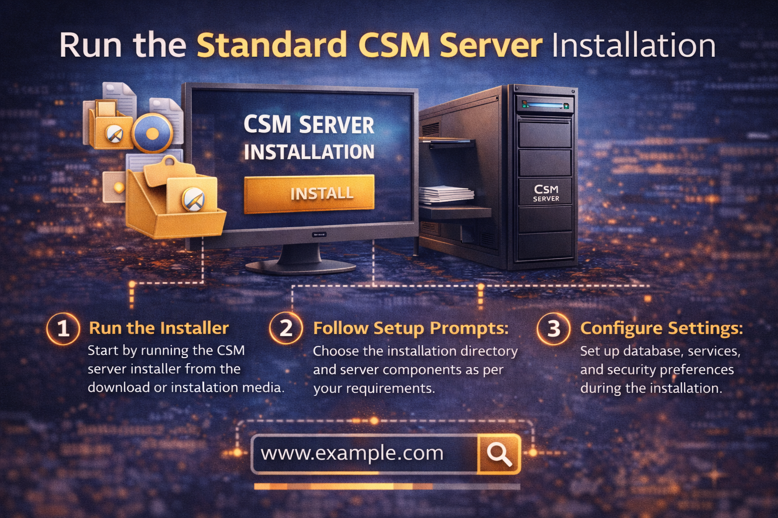 Hướng dẫn chạy cài đặt CSM Server bản chuẩn mới nhất