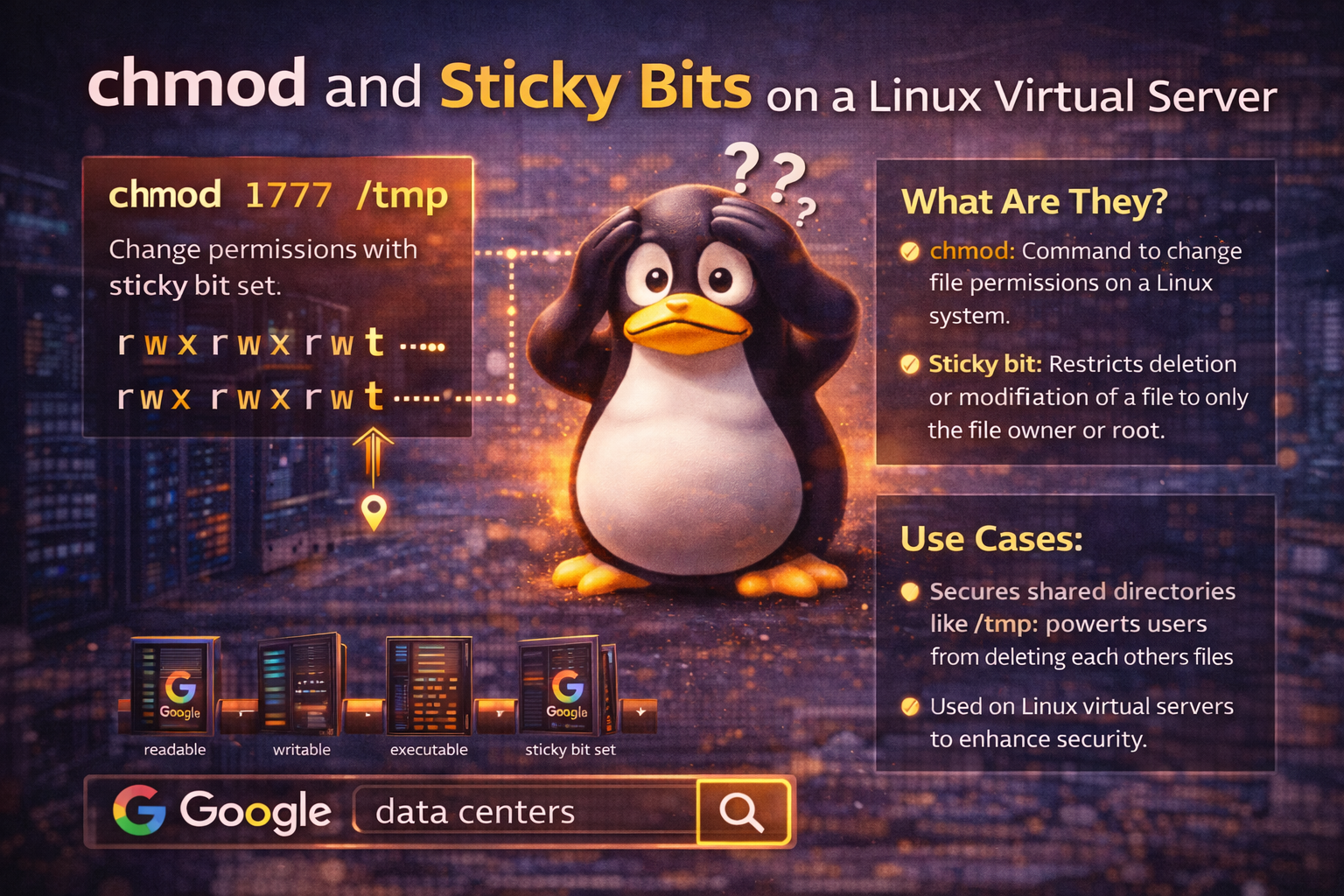 Chmod và Sticky Bits trên Máy Chủ Ảo Linux