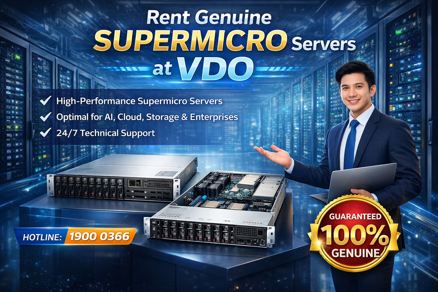 Thuê máy chủ Supermicro giá rẻ tại VDO