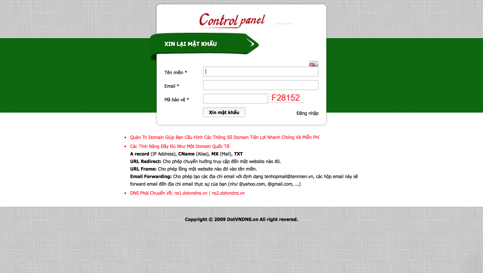 trỏ tên miền về hosting