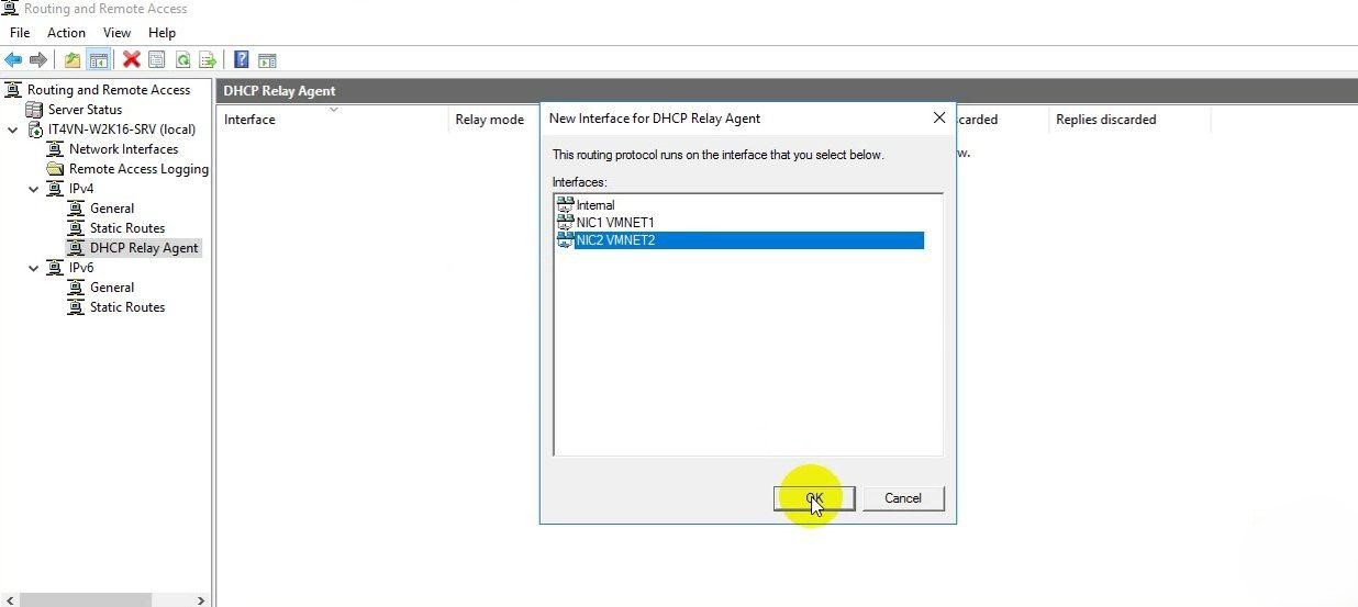 hướng dẫn cấu hình DHCP Relay Agent