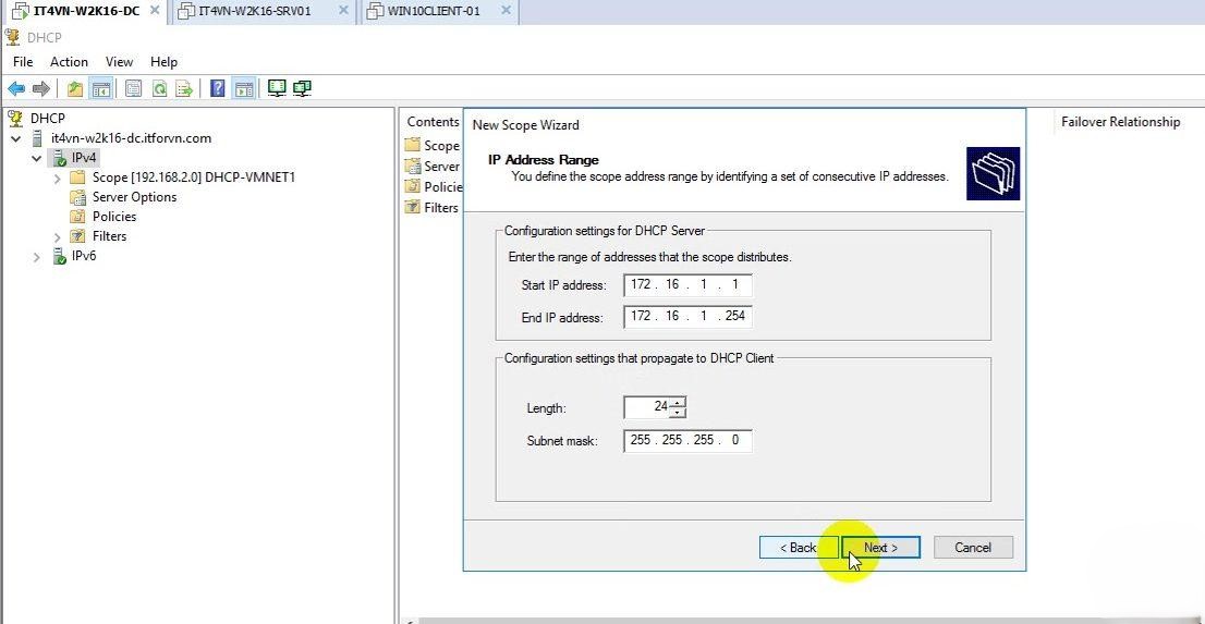hướng dẫn cấu hình DHCP Relay Agent