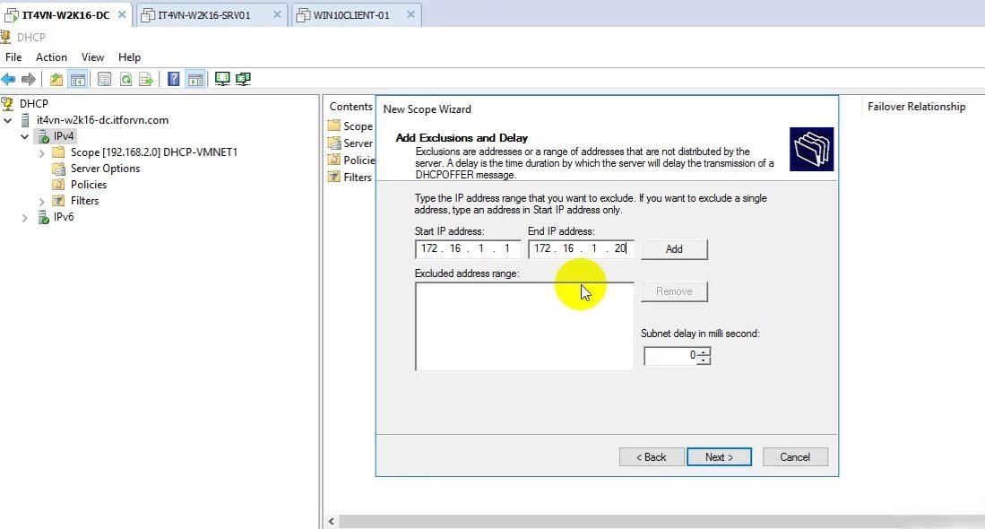 hướng dẫn cấu hình DHCP Relay Agent
