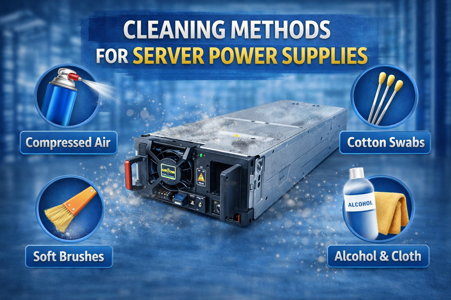 Những phương pháp vệ sinh cho bộ nguồn máy chủ hiệu quả