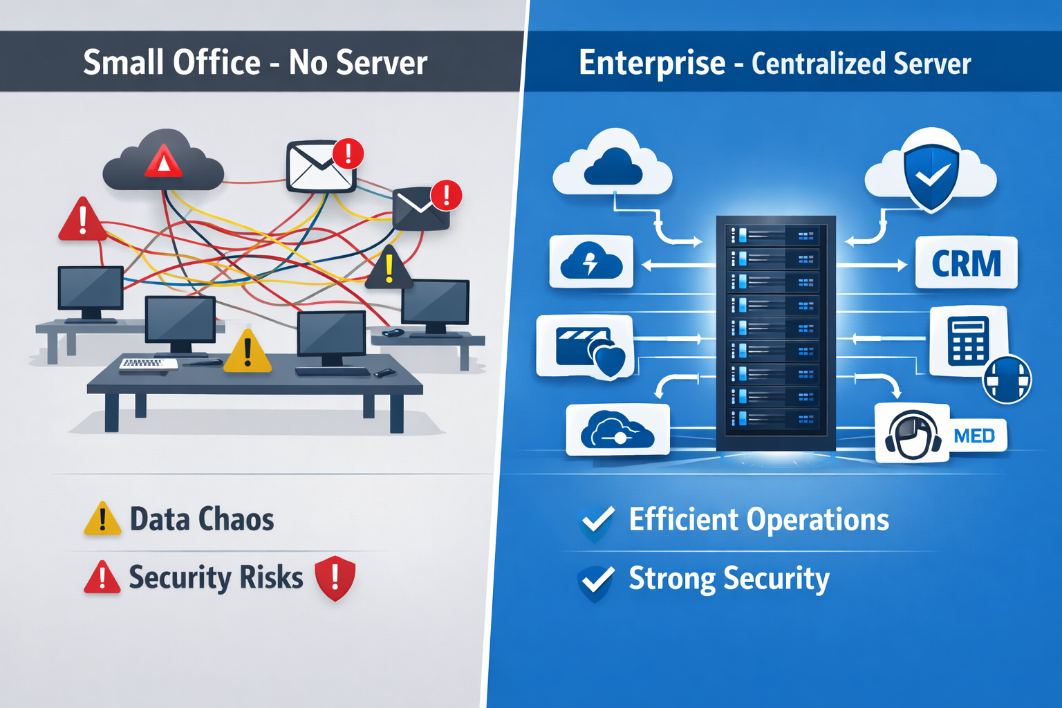 Doanh nghiệp nên dùng server như thế nào