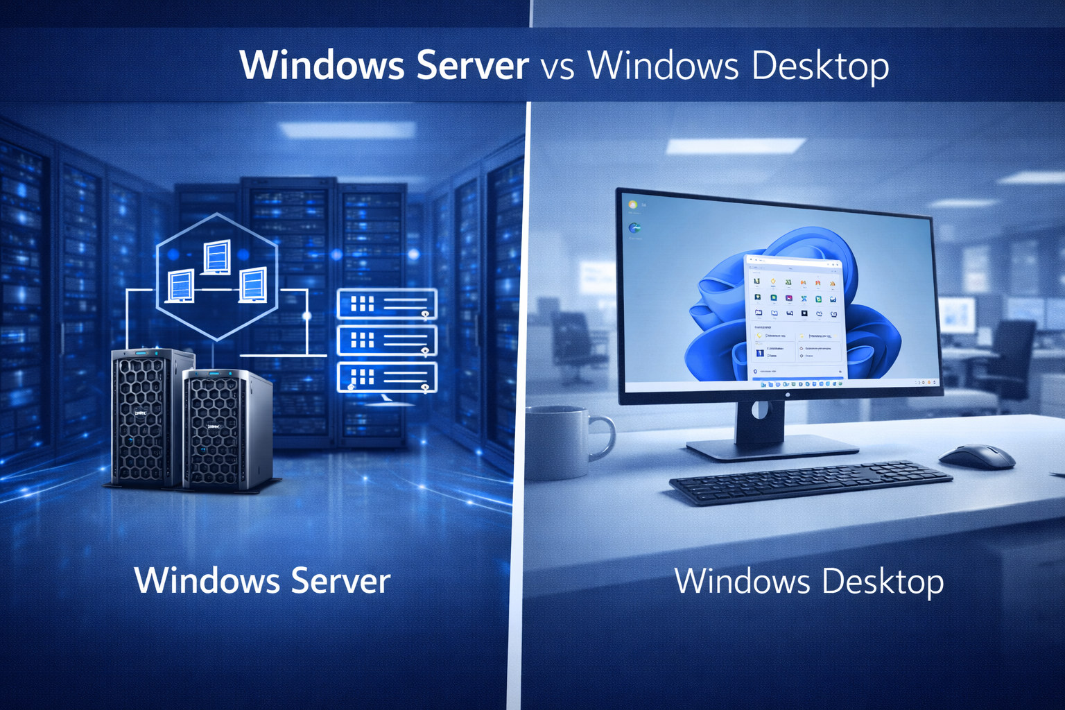 Windows Server vs Windows Desktop