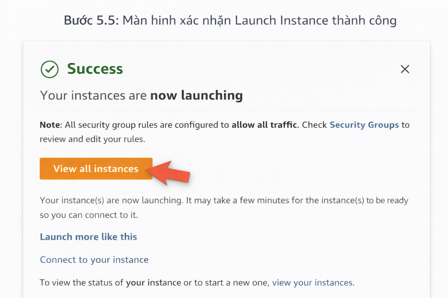 tạo máy chủ ảo trên Amazon