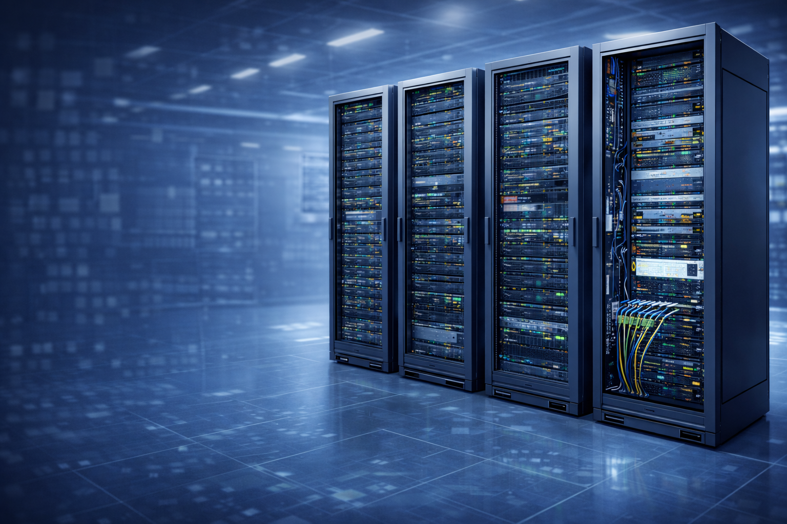 vì sao tủ rack không thể thiếu trong datacenter