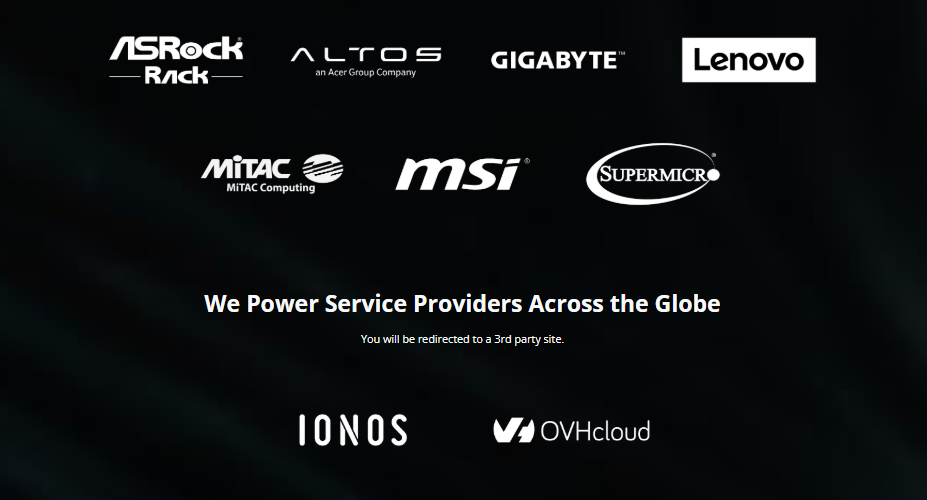 Featured Hardware Vendors Offering AMD EPYC 4004 CPU Based Server Platforms